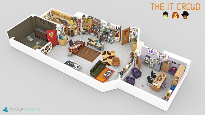 Illustration for article titled 3D Models Of Famous TV Show Sets